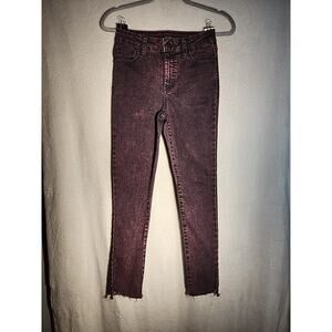 Wild Fable Women's High Rise Skinny Plum Washed Denim Jeans Size 0